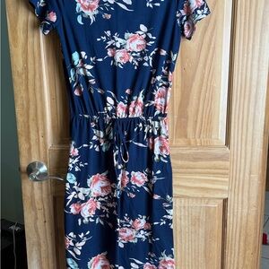 Floral Navy Dress